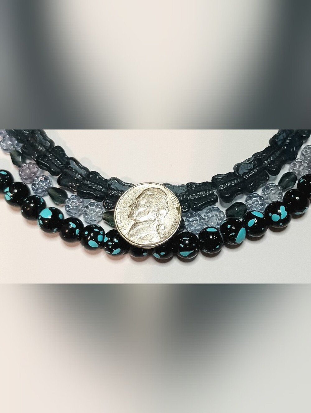 Czech glass bead 6-strands for jewelry making - Picture 3 of 3